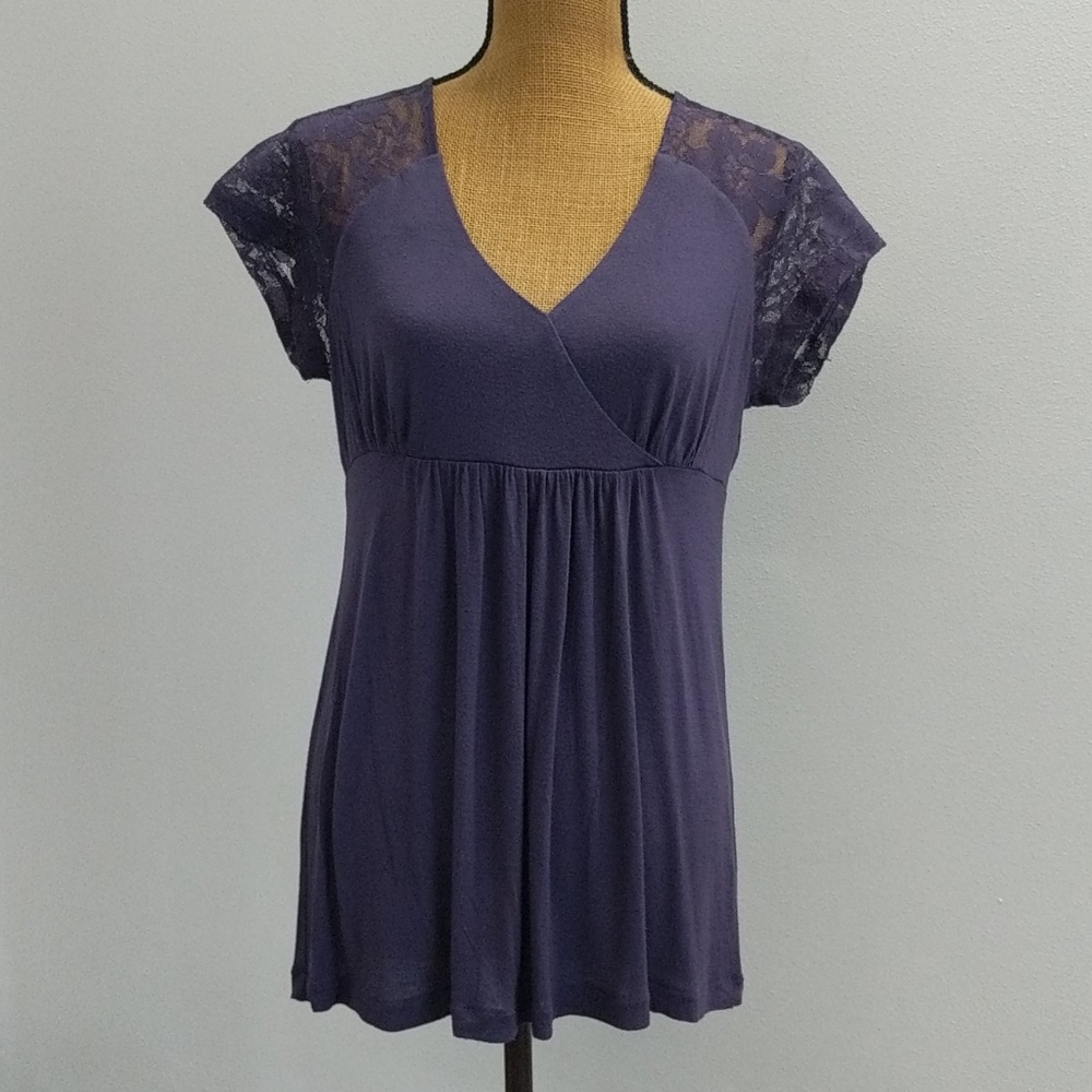 Daisy Fuentes Purple Shirt